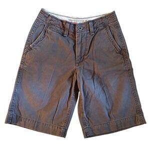 American Eagle Outfitters Mens Shorts Longer Length Chino‎ Gray Size 28 Y2K Prep